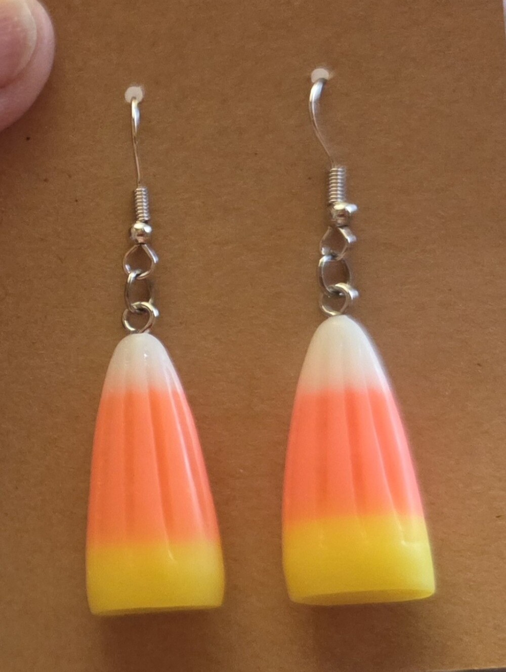 Candy Corn Dangle Earrings